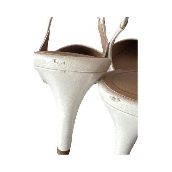 COLE HAAN VANDAM LEATHER SLING-BACK PUMP IVORY - Picture 5 of 11